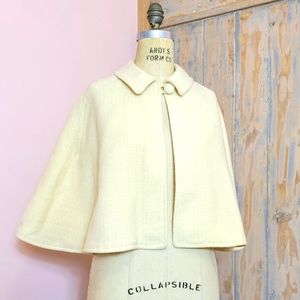 Vintage Cream Cape Jacket